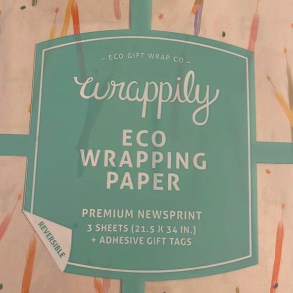Eco friendly Gift Wrapping Paper | Recycled | Compostable | Reversible - Picture 2 of 6